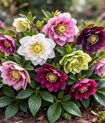 Ciemiernik Double Ellen Mixed w donicy