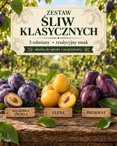 Zestaw Klasyczne śliwy do ogrodu – pakiet 3 szt