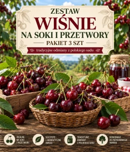 Zestaw Wiśnie na soki i przetwory – pakiet 3 szt