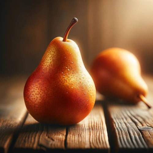 Dojrzały owoc gruszki