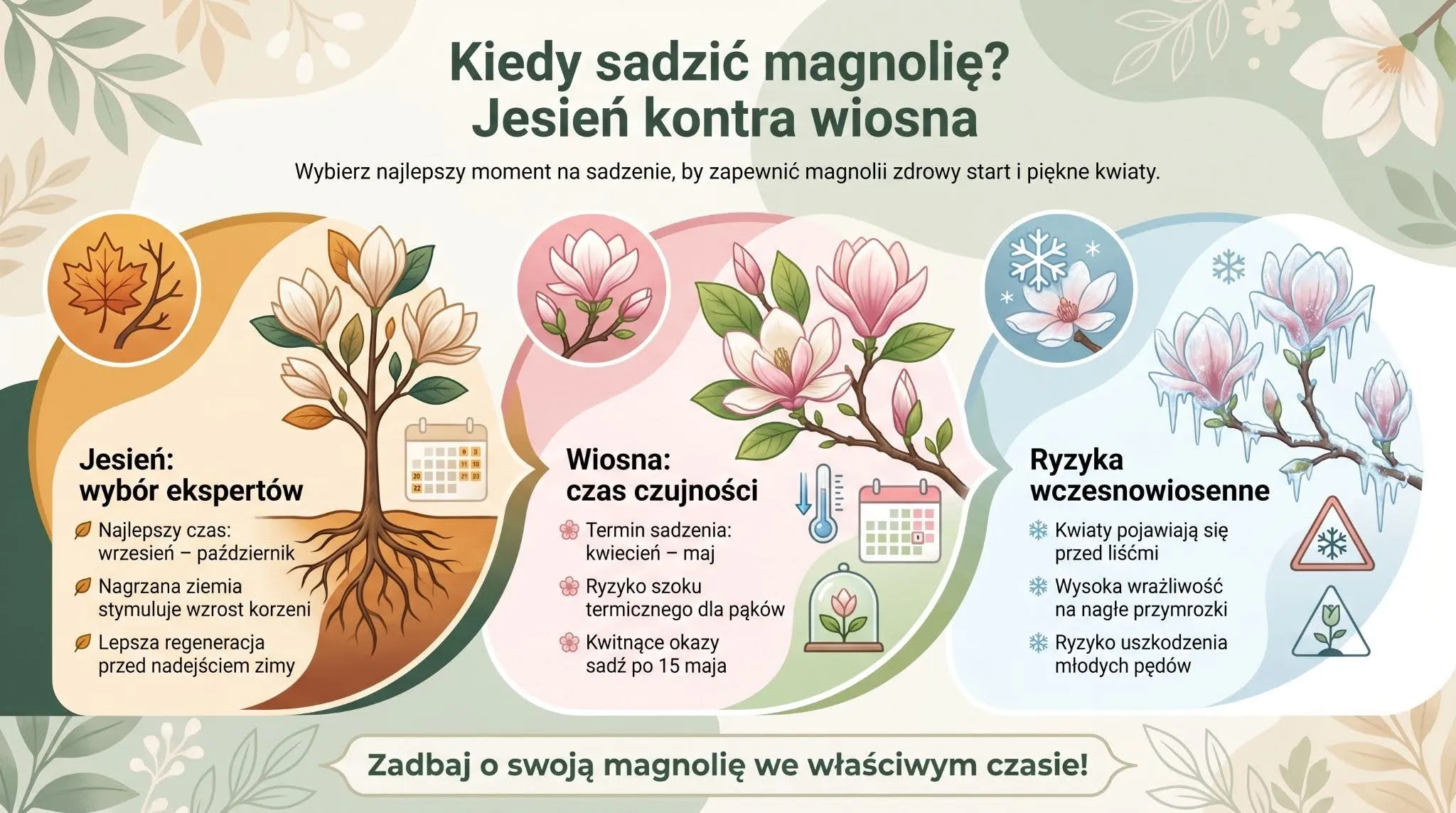 Kiedy sadzić magnolię? Jesień kontra wiosna